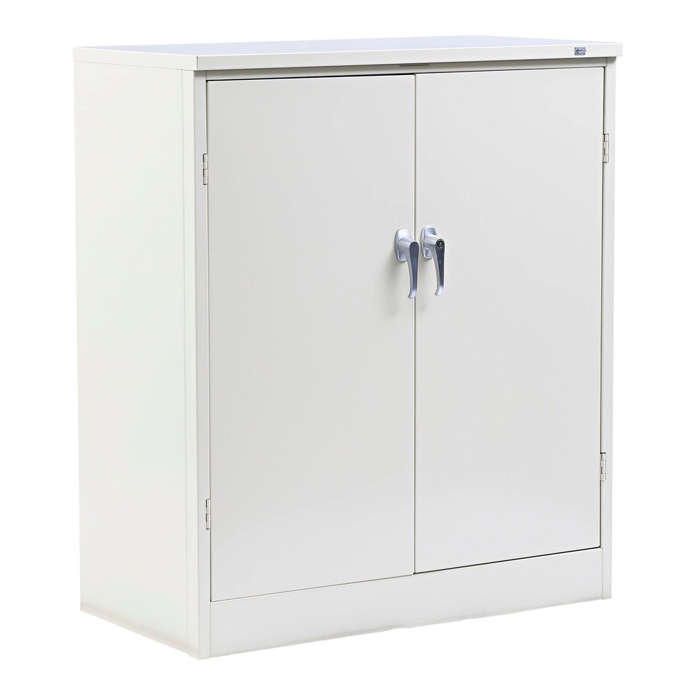 Alera 36 by 18 by 72-Inch Assembled High Storage Cabinet with 2-Adjustable Shelves, Putty
