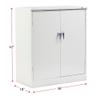 Alera 36 by 18 by 72-Inch Assembled High Storage Cabinet with 2-Adjustable Shelves, Putty view 3