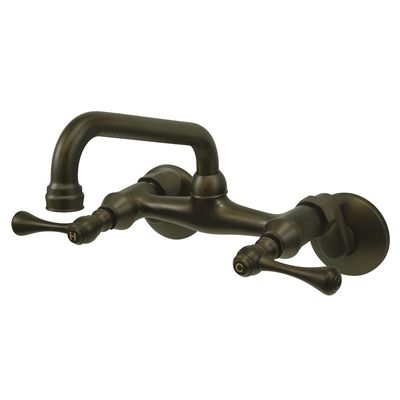 Kingston Brass KS313ORB Magellan Wall Mount Kitchen Faucet, Oil Rubbed Bronze