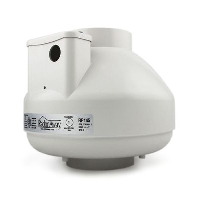 RadonAway RP145c Radon Fan P/N 23030-1 Inlet/Outlet Diameter of 4.5