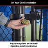 Master Lock 175LH 2' Wide Set Your Own Combination Padlock, with 2-1/4 in. Shackle, Brass Finish view 3