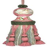 123 Creations C451.7.5 Inch La Toilette - Hand Painted Tassel