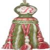 123 Creations C450ZZ.8 Inch Initial Tassel - Green and Pink view 1