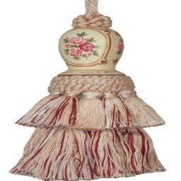 123 Creations C255C.6 inch Annie - Cream Hand Painted Tassel