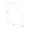 Classroom Keepers Magazine Holders, Assorted Colors, 12-3/8"H x 3-1/8"W x 10-1/4"D, 6 Pieces view 2