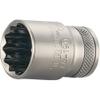 TRUSCO T4-08W Socket, 12 Square Type, Insertion Angle 0.5 inches (12.7 mm), Opposite Side 0.3 inches (8 mm) view 1
