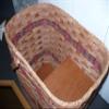 KENZIE'S STARS AND GIFTS Amish Handmade Large 9 Inch Stair Step Basket. Colors May Vary (Black, Red, Blue, Green, Burgundy, Natural) Measures: 16" Back to Front Opening with The L Shape Being 5". view 3