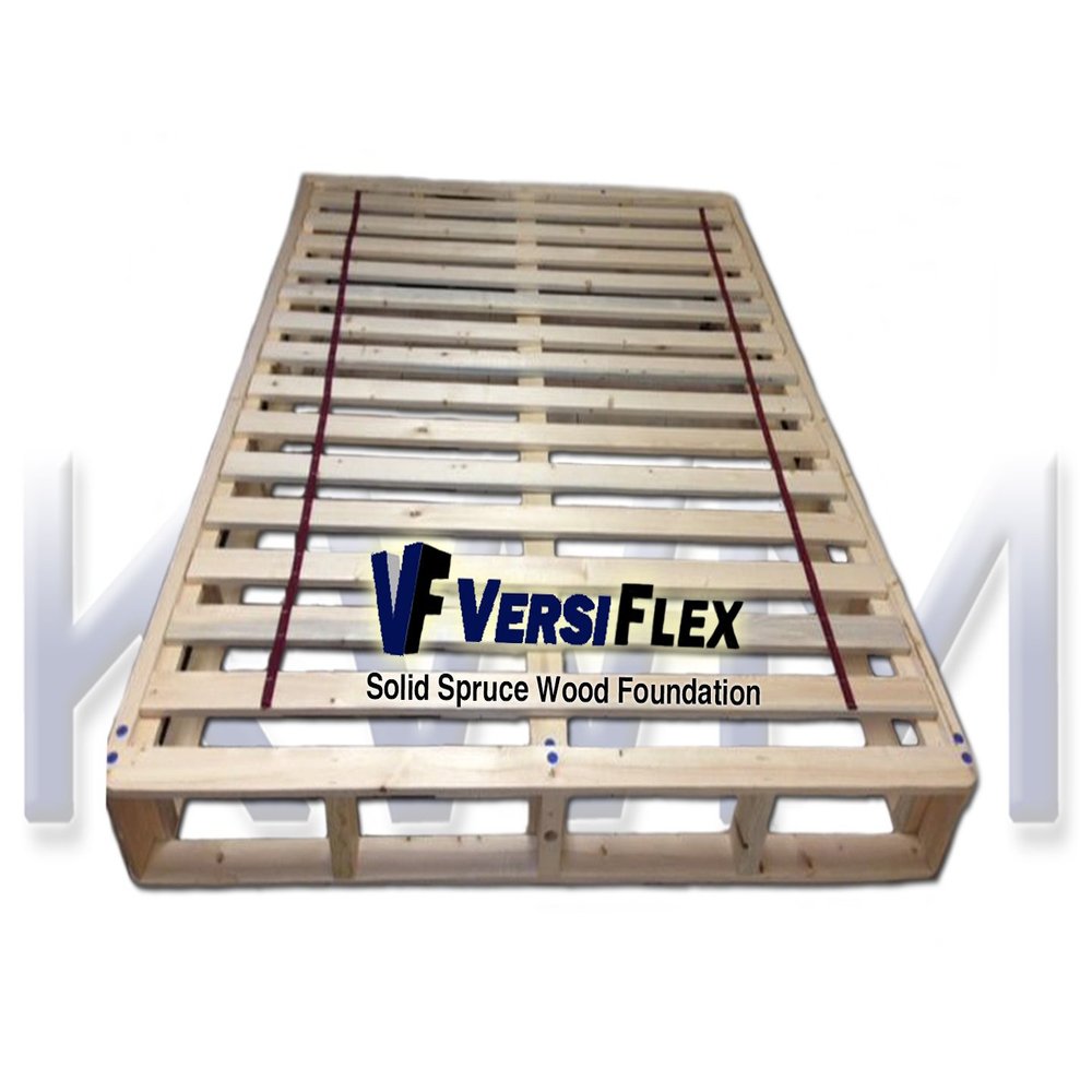 Pure Bliss VersiFlex Mattress Boxspring Foundation - California King (Extra Long) 8". Ideal for Memory Foam, Latex, and air mattresses.