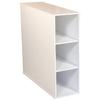 Project Center 3 Bin Cabinet white view 1