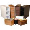 Project Center 3 Bin Cabinet white view 3
