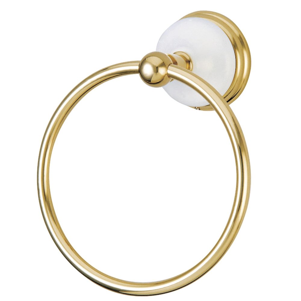 Kingston Brass BA1114PB Victorian Towel-Ring, 6-Inch, Polished Brass