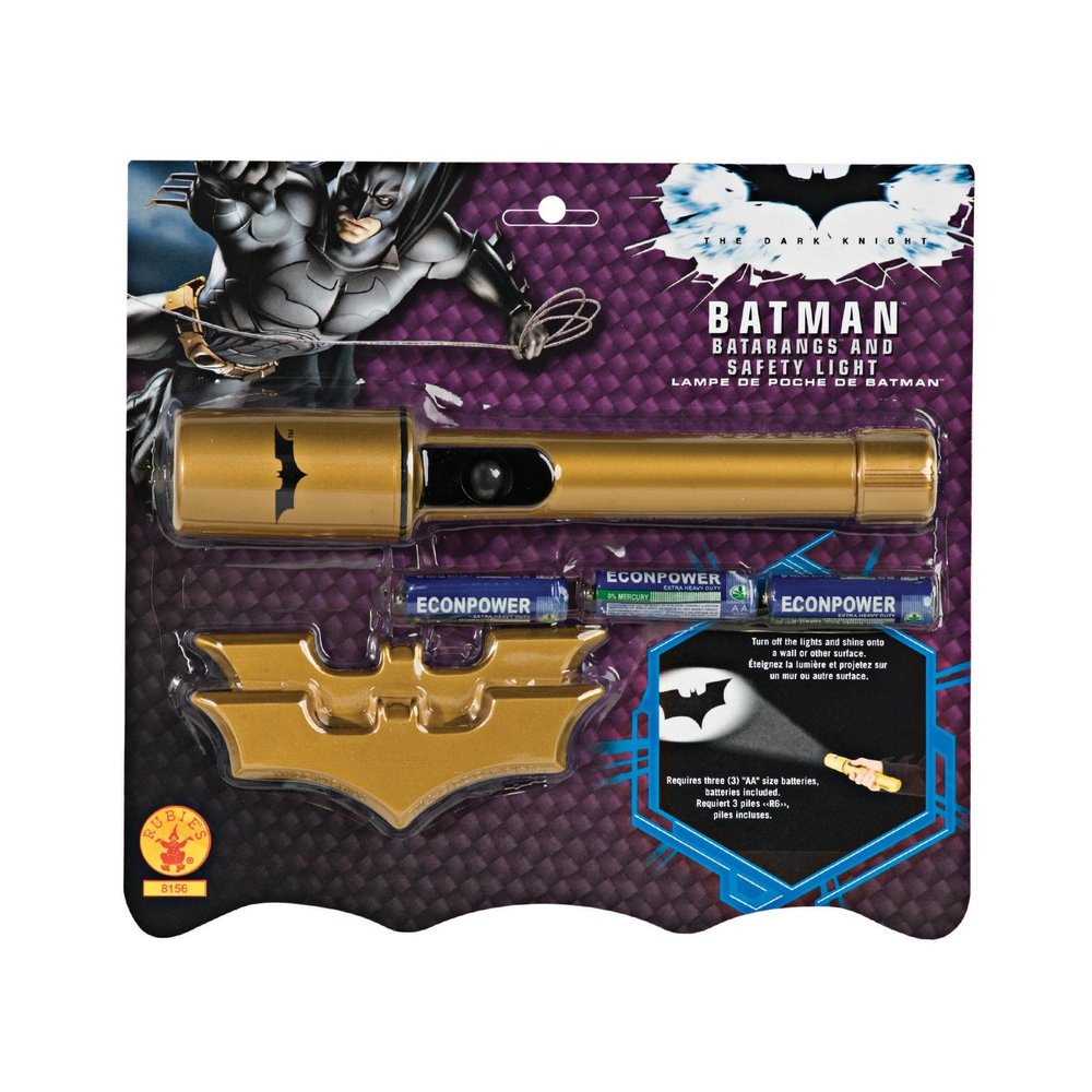 Batman's Gold Batarangs and Safety Light Set