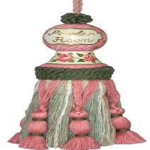 123 Creations C630.7.5 inch Powder Room - Hand Painted Tassel