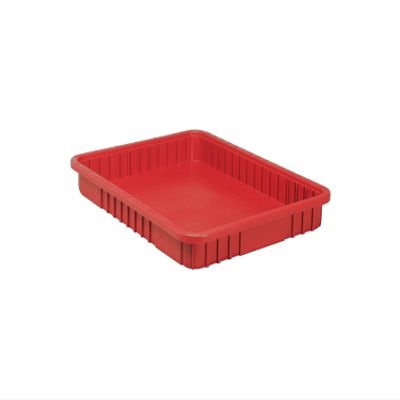Quantum Storage Systems DG93030RD Dividable Grid Heavy Duty Part Organizer Red Bins 23" L x 18" W x 3" H 6 Pack