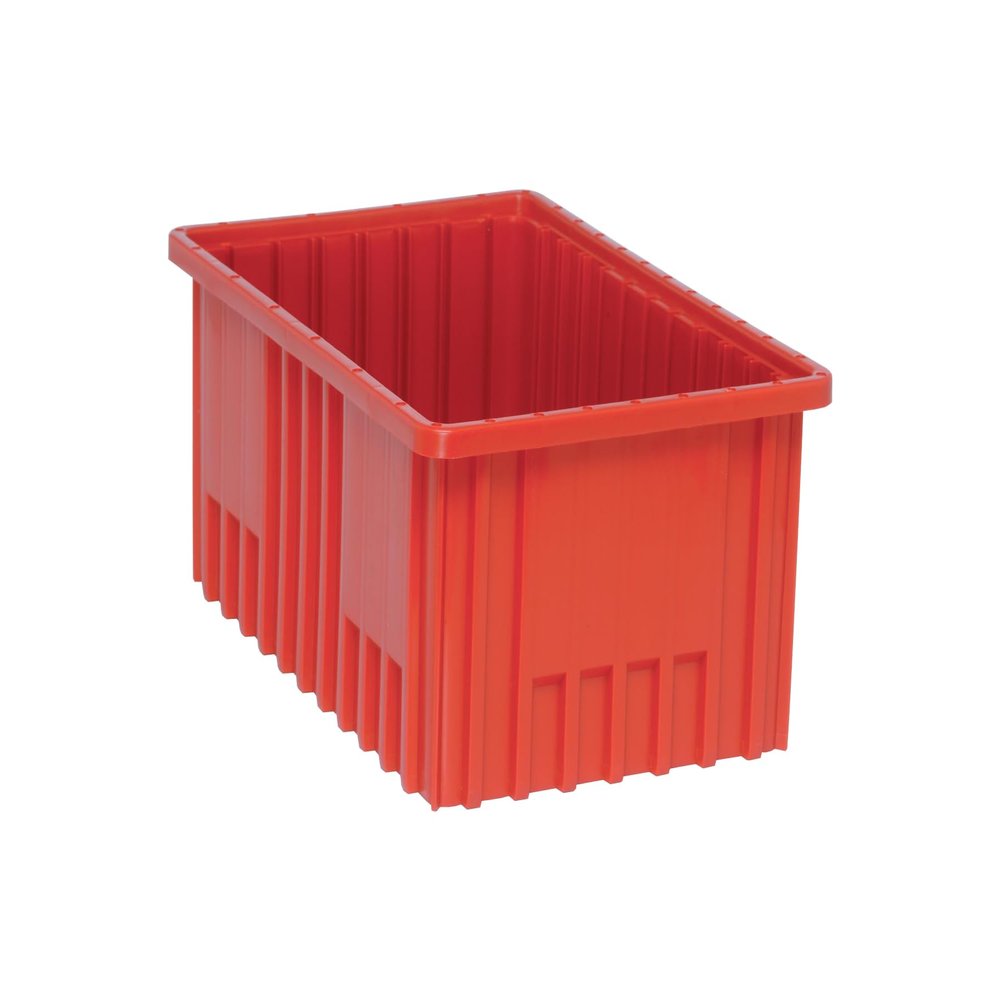 DIVIDABLE GRID CONTAINER RED 16-1/2in x 10-7/8in x 8in
