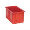 DIVIDABLE GRID CONTAINER RED 16-1/2in x 10-7/8in x 8in view 1