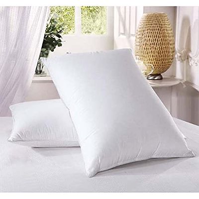 Blancho Bedding King Size 500 Thread Count Firm Filled Goose Down Pillow (ONE Pillow)