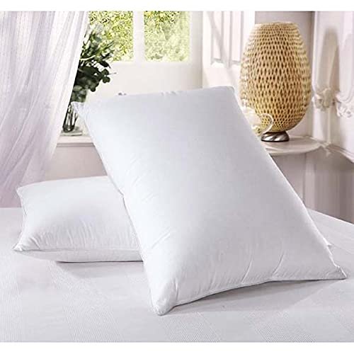 Blancho Bedding King Size 500 Thread Count Firm Filled Goose Down Pillow (ONE Pillow)