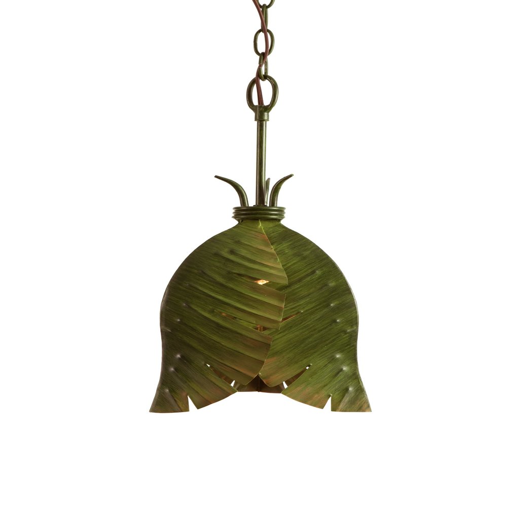 Banana Leaf 1-Light Mini Pendant - Banana Leaf Finish