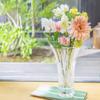 Aderia F-70400 Glass Vase, Large, Clear, Diameter 6.7 x Height 10.6 inches (17 x 27 cm), Orchid Pattern, Crystal, Made in Japan, view 2