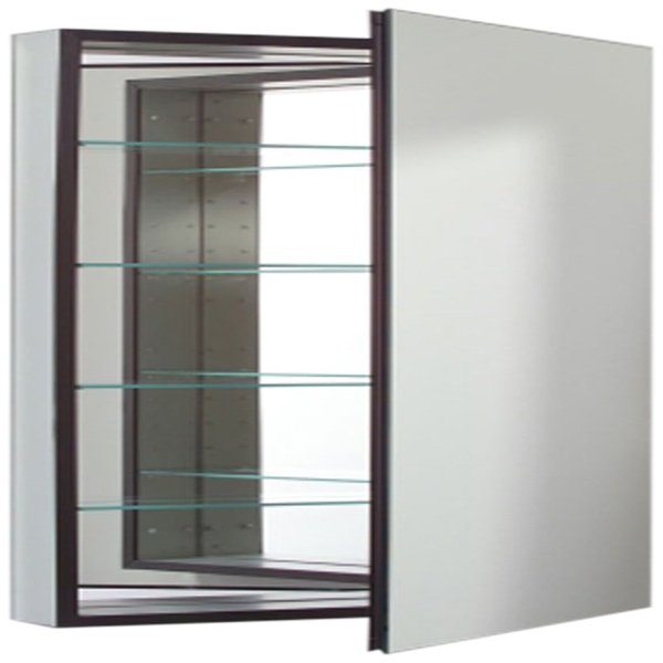 Robern CB-MP24D6FPRL M-Series Right-Hand Flat Mirror Medicine Cabinet with Defogger and Light
