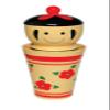 Sunart Fun Dinnerware Kokeshiko Snack Holder Set Tumbler 13.8 oz (385 g) SAN1768 view 1
