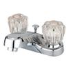 Kingston Brass KB161 American Twin Acrylic Handle 4-Inch Centerset Faucet, Polished Chrome view 1