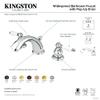 Kingston Brass KB962PL Widespread Lavatory Faucet, Polished Brass, 8-Inch Adjustable Center view 3