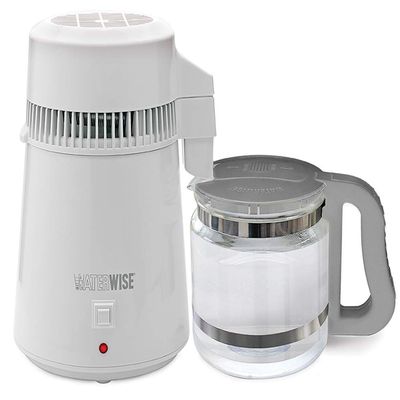Waterwise 4000, Countertop Water Distiller System for Home and Office, 1 Gallon Glass Collector Bottle