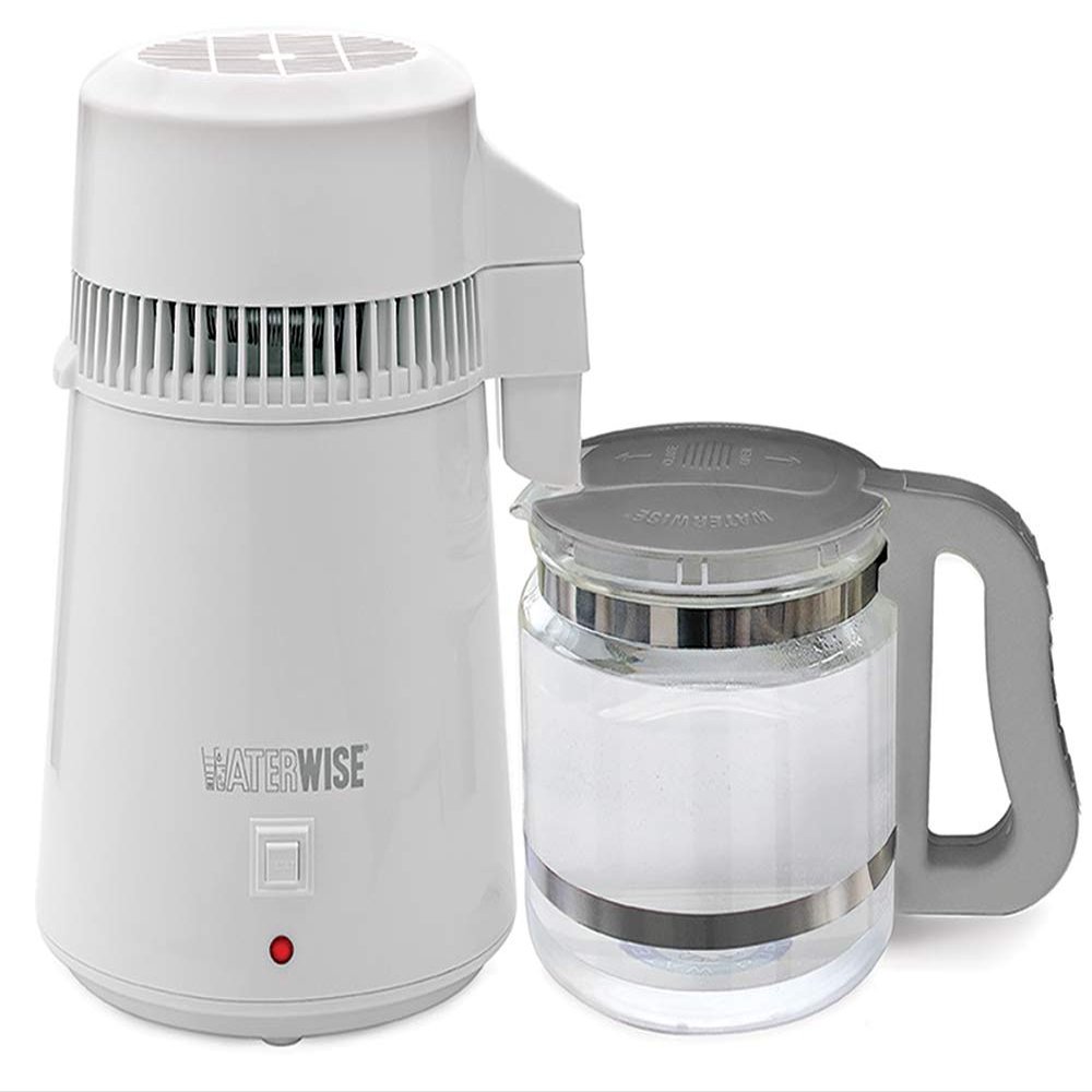 Waterwise 4000, Countertop Water Distiller System for Home and Office, 1 Gallon Glass Collector Bottle