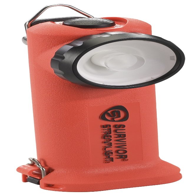 Streamlight 90500 Survivor 175-Lumen Rechargeable Safety-Rated Firefighter Right Angle Flashlight Without Charger, Orange