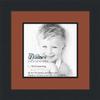 10x10 / 10 x 10 Picture Frame Satin Black .. 2'' Wide with a 2'' Double mat view 1