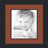 10x13 / 10 x 13 Picture Frame Satin Black .. 2'' Wide with a 2'' Double mat view 1