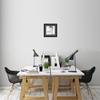 16x16 / 16 x 16 Picture Frame Satin Black .. 2'' Wide with a 2'' Double mat view 3