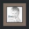 10x10 / 10 x 10 Picture Frame Satin Black .. 2'' Wide with a 2'' Double mat view 1