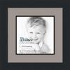 10x10 / 10 x 10 Picture Frame Satin Black .. 2'' Wide with a 2'' Double mat view 1