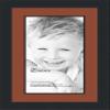 10x20 / 10 x 20 Picture Frame Satin Black .. 2'' Wide with a 2'' Double mat view 1