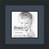 10x10 / 10 x 10 Picture Frame Satin Black .. 2'' Wide with a 2'' Double mat view 1