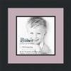 10x10 / 10 x 10 Picture Frame Satin Black .. 2'' Wide with a 2'' Double mat view 1