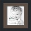 10x13 / 10 x 13 Picture Frame Satin Black .. 2'' Wide with a 2'' Double mat view 1