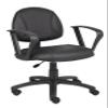 Boss Office Products Posture Task Chair with Loop Arms in Black view 1