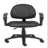 Boss Office Products Posture Task Chair with Loop Arms in Black view 3