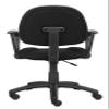 Boss Office Products Perfect Posture Delux Fabric Task Chair with Loop Arms in Black, Low-Back (B317-BK) view 4