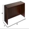 Boss Office Products N104-M Desk Shell 48 in Wide x 24 in Deep in Mahogany view 2