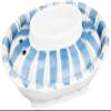 Ranchant Fried Egg in Microwave, White, 5.1 x 7.7 x 1.5 inches (13 x 19.5 x 3.9 cm), Lid 4.2 x 6.6 x 1.3 inches (10.6 x 16.8 x 3.2 cm), Two-Color Tussa, Arita Ware Made in Japan view 1