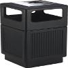 Safco 9477BL Canmeleon Ash/Trash Receptacle Square Polyethylene 38gal Textured Black view 2