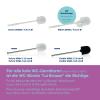 Kela "Pulcro WC-Brush, Stainless-Steel, White, 7.5 x 35.5 cm view 3
