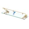 Gatco 1438 Glass Railing Shelf, Brass view 4