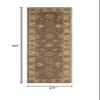SAFAVIEH Heritage Collection 2'3" x 8' Brown / Ivory HG343K Handmade Traditional Oriental Premium Wool Runner Rug view 2
