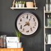 Mark Feldstein & Associates Barking Dog Sounds Wall Clock, 13 Inch, Black, 12 Popular Breeds view 2
